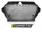 Preview: Upgrade Sportgrill / Kühlergrill für Audi A3 8V 12-16 Hochglanz schwarz/chrom in Wabendesign